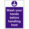 Click here for more details of the Wash your hands before handling food.