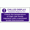 Click here for more details of the Check Chilled display temp.