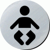 Click here for more details of the Baby changing symbol. 75mm disc silver finish