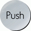 Click here for more details of the Push. 75mm disc silver finish