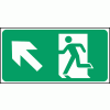 Click here for more details of the Exit man arrow up left.