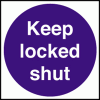 Click here for more details of the Keep locked shut.