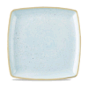 Click here for more details of the Stonecast Duck Egg Blue Deep Square Plate 10.5"