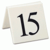 Click here for more details of the Single white table number.