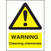Click here for more details of the Warning cleaning chemicals.