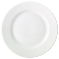 Click for a bigger picture.Genware Porcelain Classic Winged Plate 23cm/ 9"
