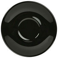 Click for a bigger picture.Genware Porcelain Black Saucer 12cm/ 4.75"