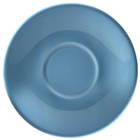 Click for a bigger picture.Genware Porcelain Blue Saucer 13.5cm/ 5.25"