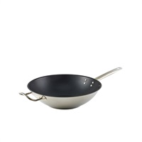 Click for a bigger picture.GenWare Non Stick Teflon Stainless Steel Wok 30cm
