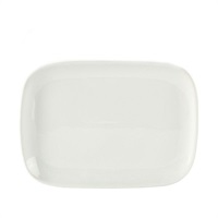 Click for a bigger picture.Genware Porcelain Ellipse Rectangular Plate 22.8 x 16.6cm/9 x 6.5"