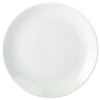 Click for a bigger picture.Genware Porcelain Coupe Plate 26cm/ 10.25"