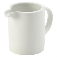 Click for a bigger picture.Genware Porcelain Solid Milk Jug 12cl/ 4oz