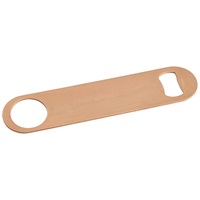 Click for a bigger picture.Copper Bar Blade Flat Bottle Opener 7"