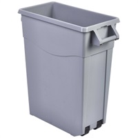 Click for a bigger picture.Grey Slim Recycling Bin 65L