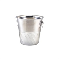 Click for a bigger picture.GenWare Stainless Steel Swirl Wine Bucket