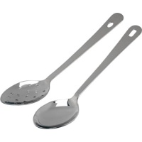 Click for a bigger picture.S/St.Serving Spoon 10" With Hanging Hole