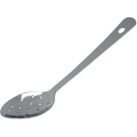 Click for a bigger picture.S/St. Perforated Serving Spoon 14" With Hanging Hole