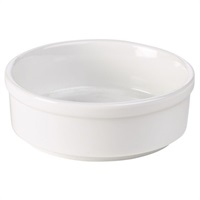 Click for a bigger picture.Genware Porcelain Round Dish 10cm/ 4"