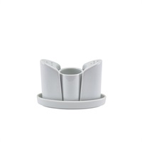 Click for a bigger picture.GenWare Porcelain 4 Piece Condiment Set