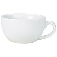 Click for a bigger picture.Genware Porcelain Bowl Shaped Cup 29cl/ 10.25oz