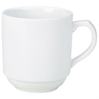 Click for a bigger picture.Genware Porcelain Stacking Mug 30cl/10oz