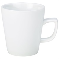 Click for a bigger picture.Genware Porcelain Compact Latte Mug 28.4cl/10oz