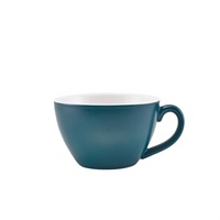 Click for a bigger picture.GenWare Porcelain Matt Teal Bowl Shaped Cup 34cl/ 12oz