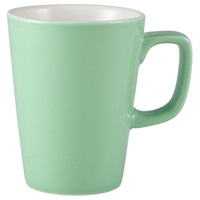 Click for a bigger picture.Genware Porcelain Green Latte Mug 34cl/ 12oz