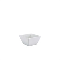 Click for a bigger picture.GenWare Porcelain Square Bowl 10.5cm/4"