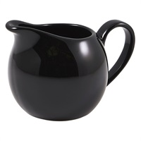 Click for a bigger picture.Genware Porcelain Black Jug 14cl/5oz