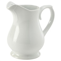 Click for a bigger picture.Genware Porcelain Traditional Serving Jug 56cl/20oz