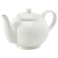 Click for a bigger picture.Genware Porcelain Teapot 45cl/15.75oz