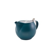 Click for a bigger picture.GenWare Porcelain Matt Teal Teapot with St/ St Lid & Infuser 50cl/ 17.6oz