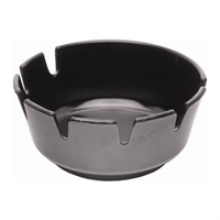 Click for a bigger picture.Melamine Deep Ashtray Black 100mm Dia