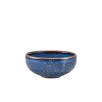 Click for a bigger picture.Terra Porcelain Aqua Blue Belly Bowl 11.5cm