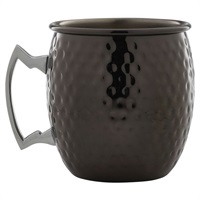 Click for a bigger picture.Barrel Gun Metal Mug 55cl/19.25oz Hammered