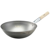 Click for a bigger picture.Black Iron Wok Round Base 14"/35.6cm