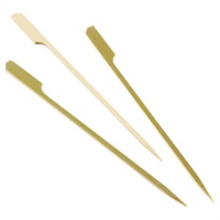 Click for a bigger picture.Bamboo Gun Shaped Paddle Skewers 18cm/7" (100pcs)