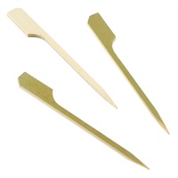 Click for a bigger picture.Bamboo Gun Shaped Paddle Skewers 9cm/ 3.5" (100pcs)