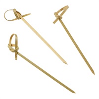 Click for a bigger picture.Bamboo Looped Skewers 9cm/ 3.5" (100pcs)
