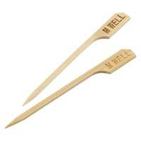 Click for a bigger picture.Bamboo Steak Markers 9cm/ 3.5" Medium Well (100pcs)