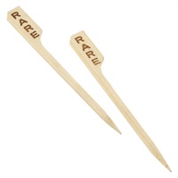 Click for a bigger picture.Bamboo Steak Markers 9cm/3.5" Rare (100pcs)