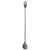 Click for a bigger picture.Vintage Fork End Bar Spoon 32cm