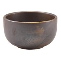 Click for a bigger picture.Terra Porcelain Rustic Copper Round Bowl 12.5cm