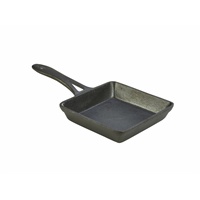 Click for a bigger picture.Mini Cast Iron Square Frypan 13 x 3cm