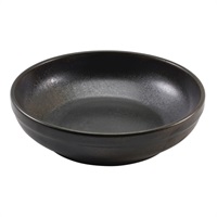 Click for a bigger picture.Terra Porcelain Black Coupe Bowl 20cm