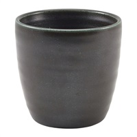 Click for a bigger picture.Terra Porcelain Black Chip Cup 30cl/ 10.5oz