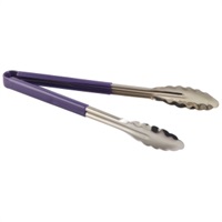 Click for a bigger picture.Genware Colour Coded St/St. Tong 31cm Purple