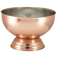 Click for a bigger picture.Hammered Copper Champagne Bowl 36cm