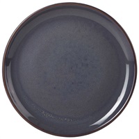 Click for a bigger picture.Rustic Stoneware Blue Coupe Plate 27.5cm